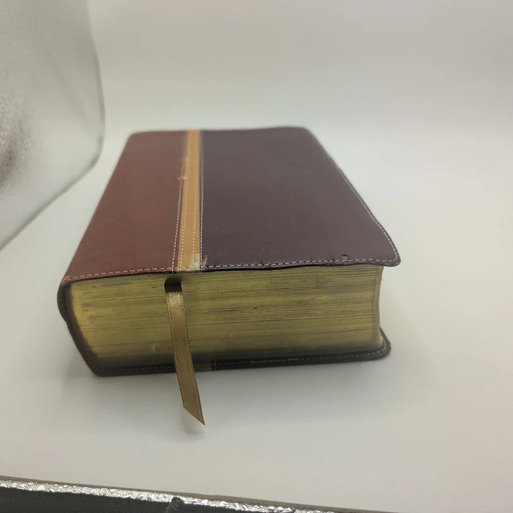 NIV The Message Parallel Study Bible Italian Duo-Tone Leather Zondervan